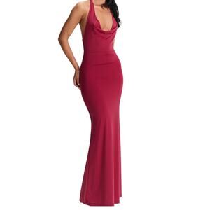New BNWT Sasha Therese Harper Burgundy Maxi Dress Size Small